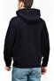 Men's Cotton Long Sleeve Woven Daily Use Navy Blue Sweatshirt 6D1Mb0 1Jhsz-0920 - 3