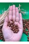 8 mm Tan Color Wooden Beads (50 Grams 224 Pieces) Hole Diameter 3mm Macrame Jewelry Bracelet Wooden Round - 2