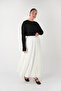 Maxi Length White Pleated Skirt - 7