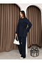 Modal Fabric Crystal Stone Detailed Women's Two-Piece Set with Shawl Gift