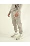 Men's Stone Winter Fleece-Lined Soft Textured Kangaroo Pocket K Hooded Elastic Leg Tracksuit Set - 5