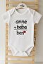 Special Design Mother and Father 100% Natural Cotton Organic Printed Snap-On Bodysuit Baby Badi