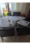 Placemat Runner Set Presentation Corded Embroidered Modern American Service Set 6-Person Set - 6