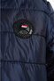 Girl's Windproof Thick Navy Blue Hooded Coat - 6