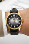 Men's Wrist Watch with Black Leather Cord Calendar Bracelet Gift Zmdk1148 - 4