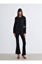 Alita City Lcw Vision Black Plain Standard & Regular Women's Blazer Jacket with a Difference - 6