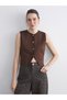 Özmarka New Season Crew Neck Women's Knitwear Vest