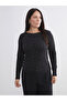 Lcw Everyday Black Boat Neck Stone-Embellished Blouse - 2