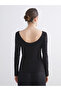 Lcw Everyday Black Boat Neck Stone-Embellished Blouse - 5