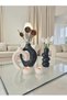 Platinum 5-Piece Modern Decorative Vase & Candle Holder Set | Large Size Living Room & Office Decor Height/23 cm - 5