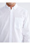 Lcwaikiki Classic White Regular Fit Long Sleeve Men's Shirt - 3