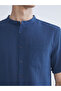 Ozmarka New Season Regular Fit Hakim Collar Short Sleeve Men's Shirt - 3