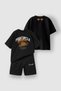 Children's Summer Shorts Set - Black - 3