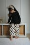 Girl's Muslin Fabric Polka Dot Detailed Set