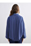 Alita City Lcw Modest Blue Oversize Women's Shirt Tunic with a Difference - 4