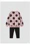 Girl's Polka Dot Tights Winter Set - 3