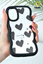 Galaxy S24 Fe Case Mirror Heart Pattern Soft Edge Silicone Cover with Camera Protection - 3