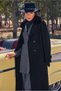 Belted Fur Detail Coat 90439 - 3
