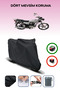 Black Kuba Cheetah 180-Fc Motorcycle Tarpaulin Rear Bag Compatible