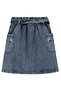 Floral Embroidered Jeans Skirt for 6-9 Years Old - Blue - 2