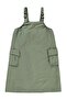 Strap Bellows Pocket Dress for Ages 10-13 - Khaki 10-11 Years Old