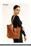 Taba Shk269 Faux Leather Single Compartment, Snap Fastener, Hand, Arm and Shoulder Bag - 7