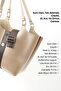 Mink/Brown Shk269 Faux Leather Single Compartment, Snap Fastener, Hand, Arm and Shoulder Bag - 6