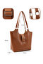 Taba Shk269 Faux Leather Single Compartment, Snap Fastener, Hand, Arm and Shoulder Bag - 4