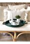 51 Cm Black 37 Cm Green 2 Piece Metal Round Tray Presentation Tray Tea Coffee Tray - 4