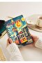 Glitter Notebook Istanbul A5 New Year Unlined Spiral 14X21 cm Taksim Tramway Galata