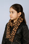 Leopard Patterned Children's Scarf (Age 5-10, 30X140Cm) - 2