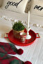 51 Cm White 37 Cm Red 2 Piece Metal Round Tray Presentation Tray Tea Coffee Tray - 6