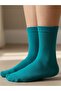 Mint Green Plain Patternless Socket Socks