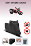 Falcon Sharp 150 Black Waterproof Motorcycle Tarpaulin Rear Bag Is Not Compatible