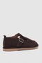 Cassiel Genuine Leather Gold Adjustable Buckle Detailed Women's Loafer - Brown Suede - 4