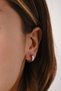 Steel Hoop Earrings Tarnish Resistant Plate 1.3cm Diameter Suitable for Daily Wear