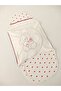 100% Cotton Heart Patterned Baby Girl Swaddle Blanket Sleep Sack 0-9 Months Orthopedic – Embroidery Detail - 6
