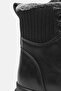 Brook Black Color Lace-Up Women's Ankle Boots with Fur - 5