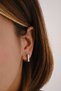 Steel Square Earrings Non-Tarnish Plate Minimal 1.2cm Suitable for Daily Wear