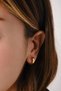 Steel Hoop Earrings Tarnish Resistant Plate 1.3cm Diameter Suitable for Daily Wear
