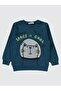Space Is Cool Printed 2-5 Years Old Sweatshirt - Green 2-3 Years Old