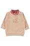Cloud Printed High-Neck Sweatshirt for 6-18 Months - Powder
