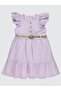 Lace Ruffle Sleeves 6-9 Years Old Dress - Lilac 9-10 Years Old