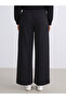 Wide Leg Women's Trousers with Elastic Waist - 5