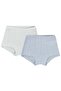 Jacquard Heart 2-10 Years Old 2-Piece Boxer Set - White 6-7 Years Old
