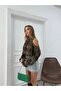 Women's Ethnic Print Halter Neck Off-Shoulder Chiffon Blouse - Balloon Sleeves, Lined, Stylish & Modern 7528 - 6
