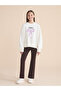 Crew Neck Printed Girl's Sweatshirt - 2