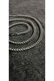 Knitted Cube Chain Model Stainless Steel Men's 60 cm - 3