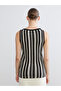Esvab • Modern & Distinctive V Dikim Striped Women's Knitwear Athlete - 6