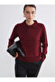 Polo Neck Women's Knitwear Sweater